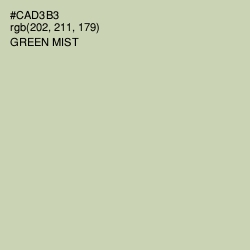 #CAD3B3 - Green Mist Color Image